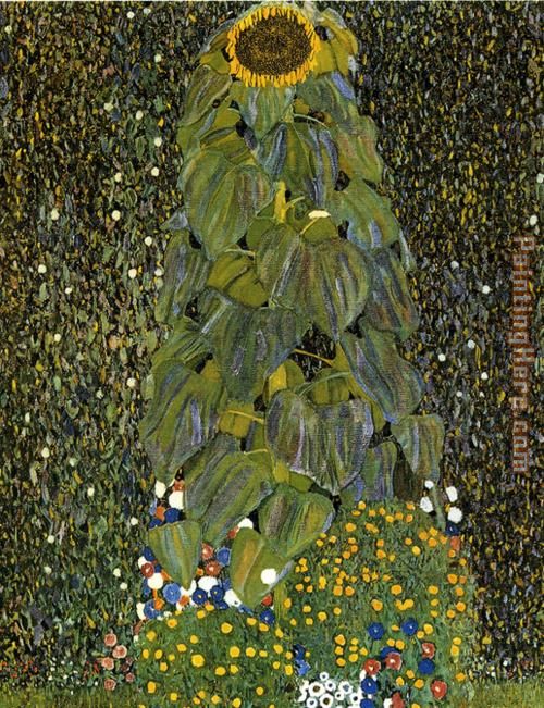 The Sunflower painting - Gustav Klimt The Sunflower art painting